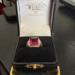 10k Gold Ring with Lab Ruby